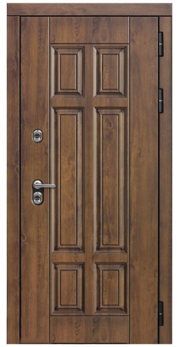 Входная дверь Квадро ФЛ-185 (10мм, ПВХ ясень белый) внешняя сторона